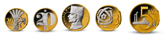 Zaujímavé emisie z kolekcie Najobľúbenejšie česko-slovenské mince