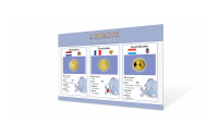 Sada pamätných euromincí - Luxembursko 2015, Francúzsko 2015, Holandsko 2007