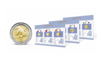 Sada pamätných euromincí - obehové 2-eurové mince