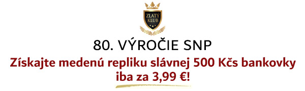 Jedinečná medená replika 500 Kčs bankovky iba za 3,99 €. Poštovné a balné platíme za Vás!